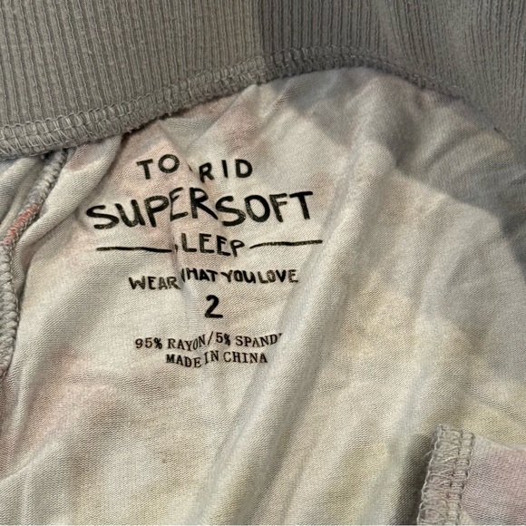 Torrid Grey Tie Dye Sleep Pant Size 2 - Picture 7 of 7